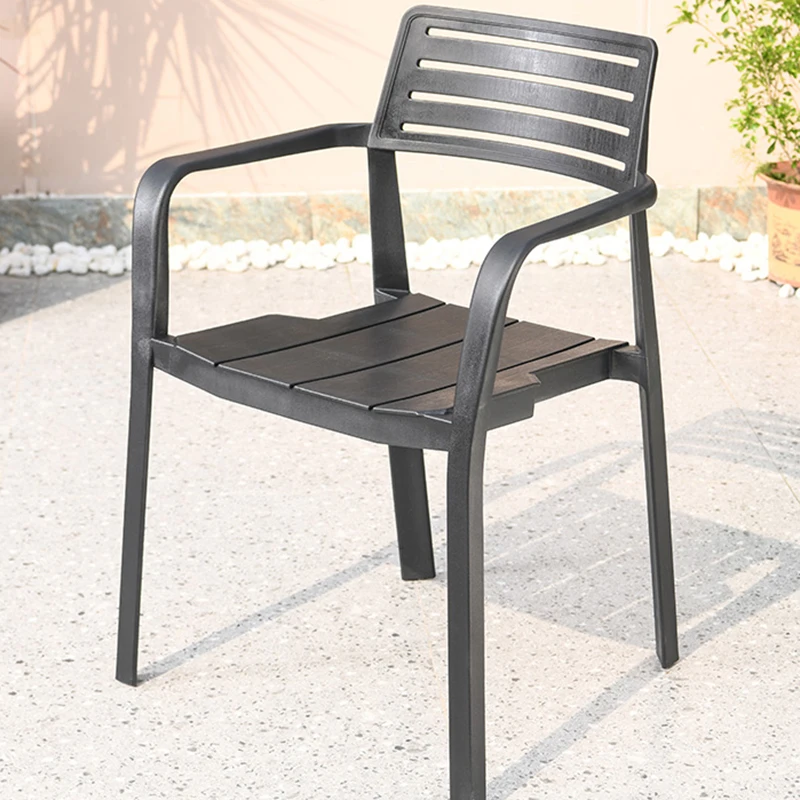 Chaise de salon en rotin en plastique, fauteuil d\'extérieur, canapé de jardin, piscine, événements, long, bambou, balcon, cabanon de rangement