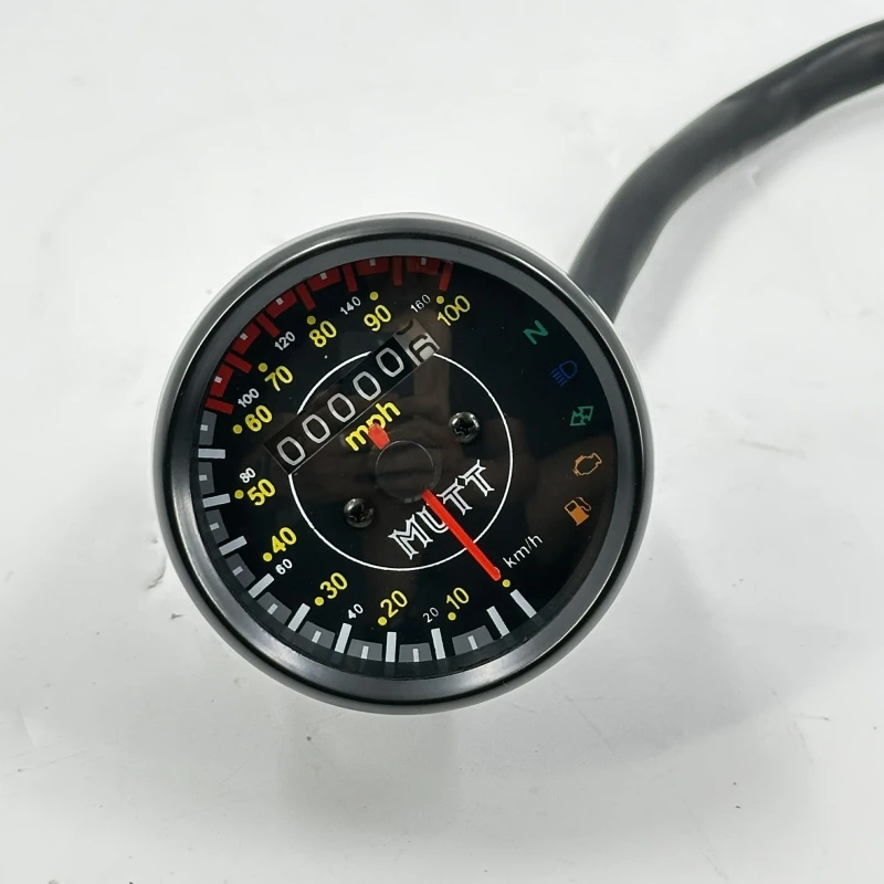 

Motorcycle SPEEDOMETER - BLACK - MPH For MUTT Motorcycle Original Parts MPT-0278