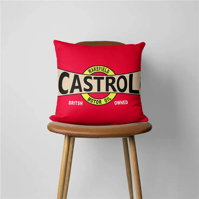 Castrol  Pillow Case Home Decorative Gift Sofa Car Super soft Cushions 45x45cm Square Pillowcase Chair Pillow Cove 241