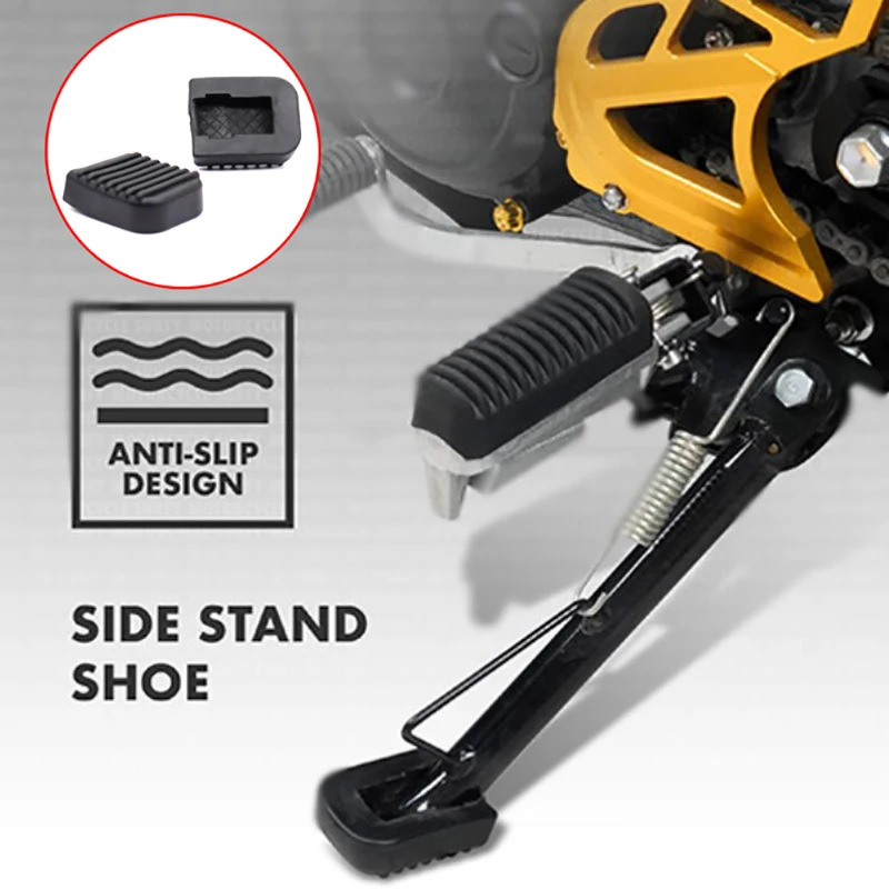 Motorcycle Footrest Soft Rubber Pad Scooter Footrest Base Plate Anti-slip Durable Base Motorcycle Base Bracket Extension Foot