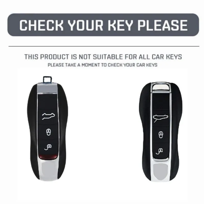 Crazy Horse Leather Car Remote Key Case Cover  For Porsche Panamera Spyder Carrera Macan Boxster Cayman Cayenne 911 970 981 911