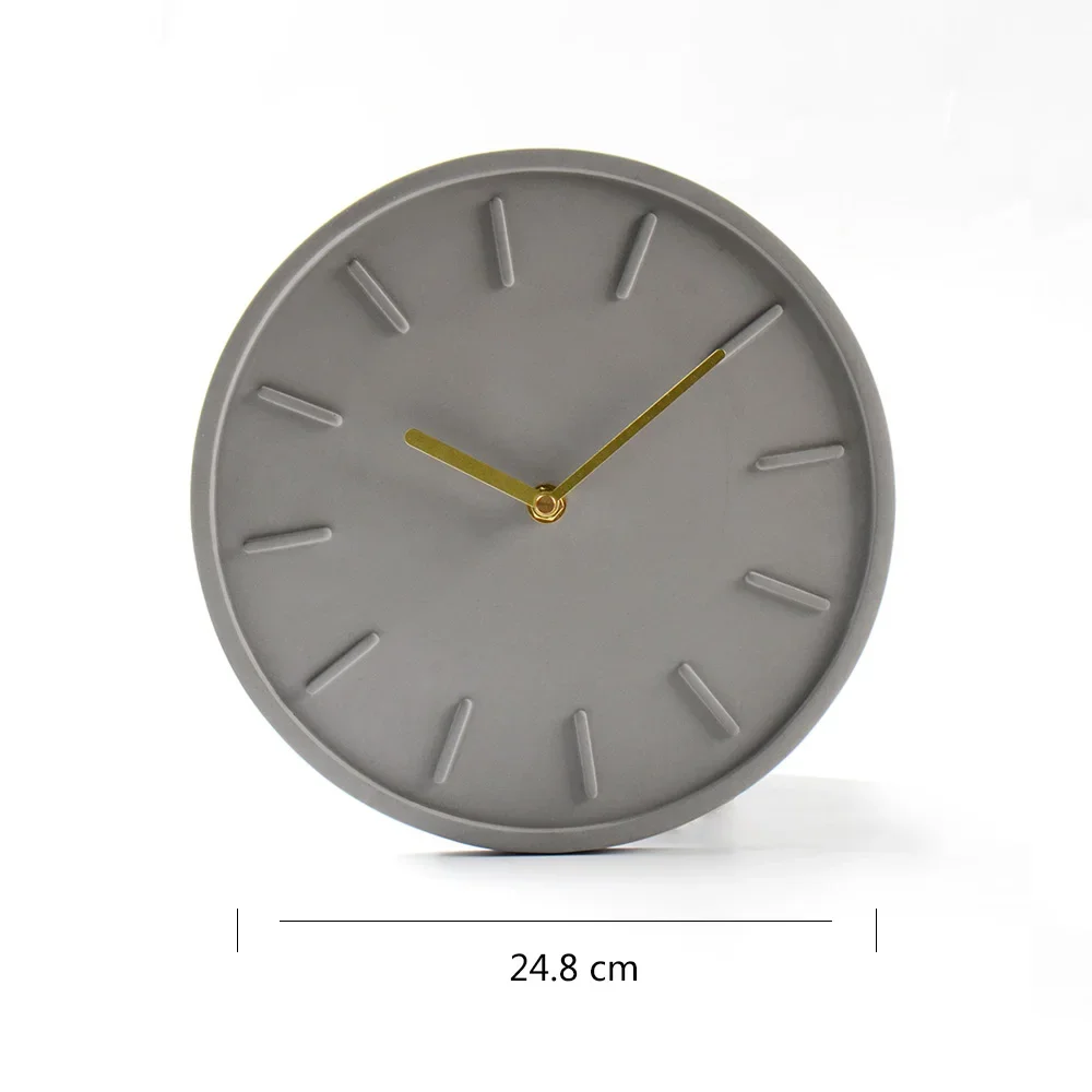 3D Round Concrete Clock Silicone Mold Craft Handmade Clock Mould DIY Crafts Silicone Mould Home Decoration