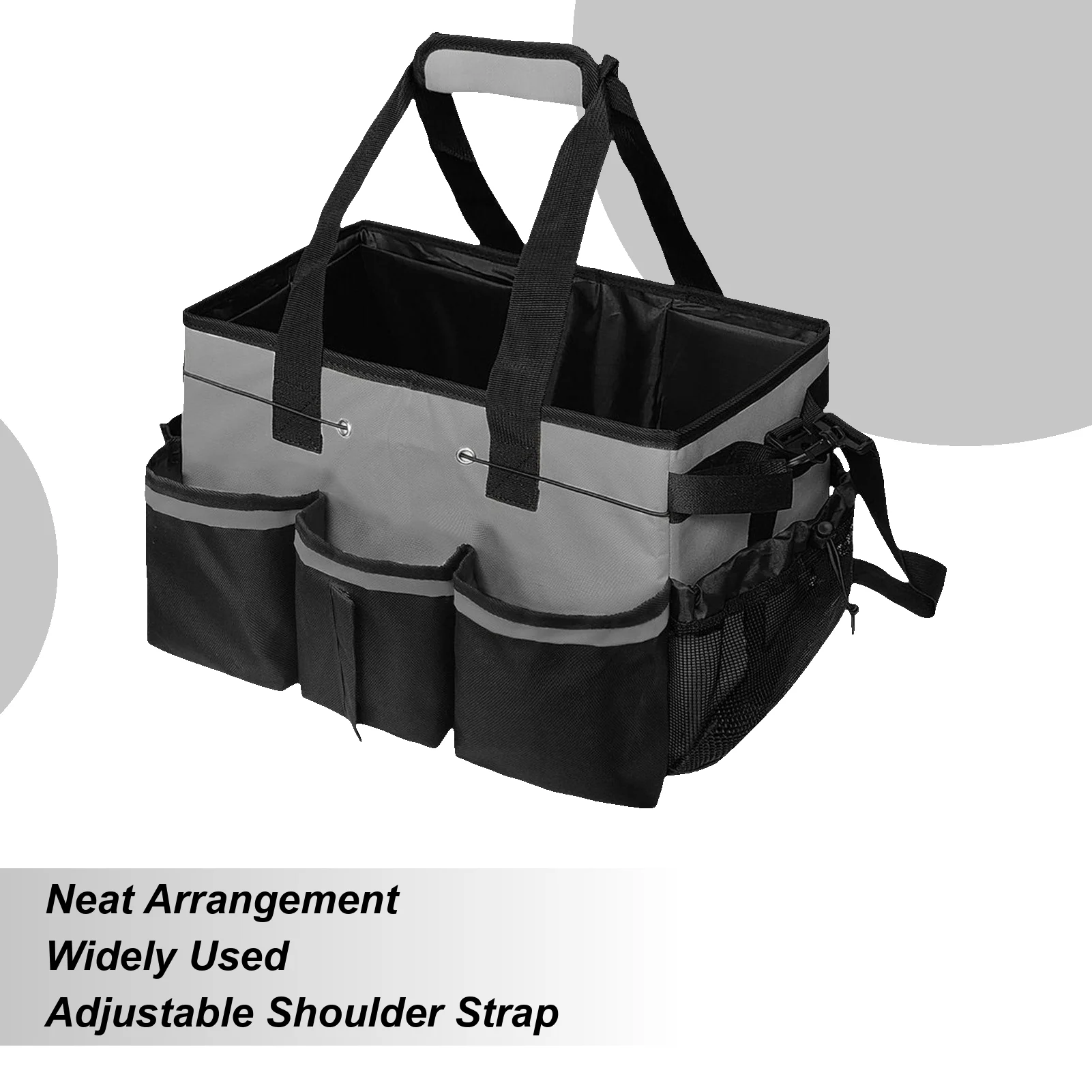 

Cleaning Bag Large Cleaning Bag Tools Organizer Wearable Tote For Camping Bathroom Dorm Car Shower College Kitchen