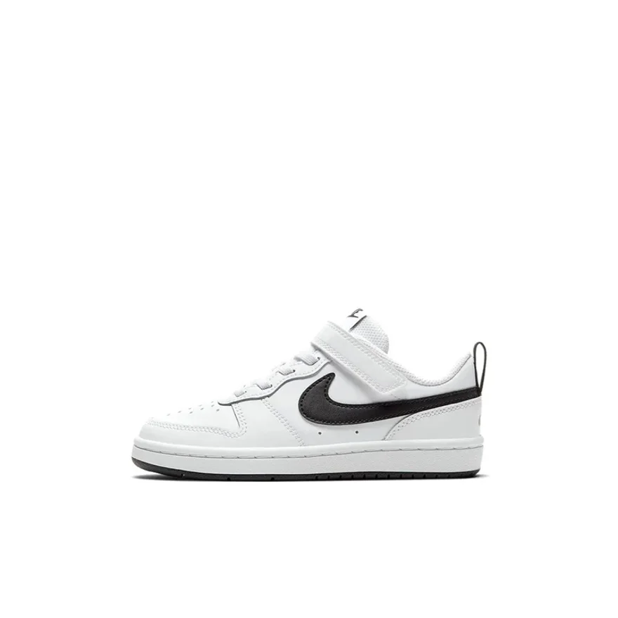 Nike Court Borough Low 2 Leather Comfortable and Versatile Non-Slip Shock-Absorbing Wear-Resistant Low-Top Kidsren's Sneakers