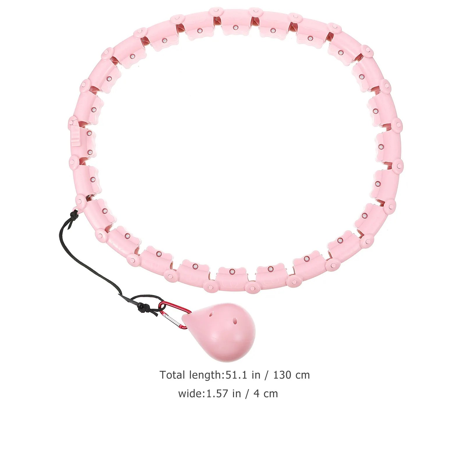Smart Waist Exercise Hoop 24 Sections Detachable Fitness Hoop for Home Abdomen Thinning Slimming Rotating Fat Burning