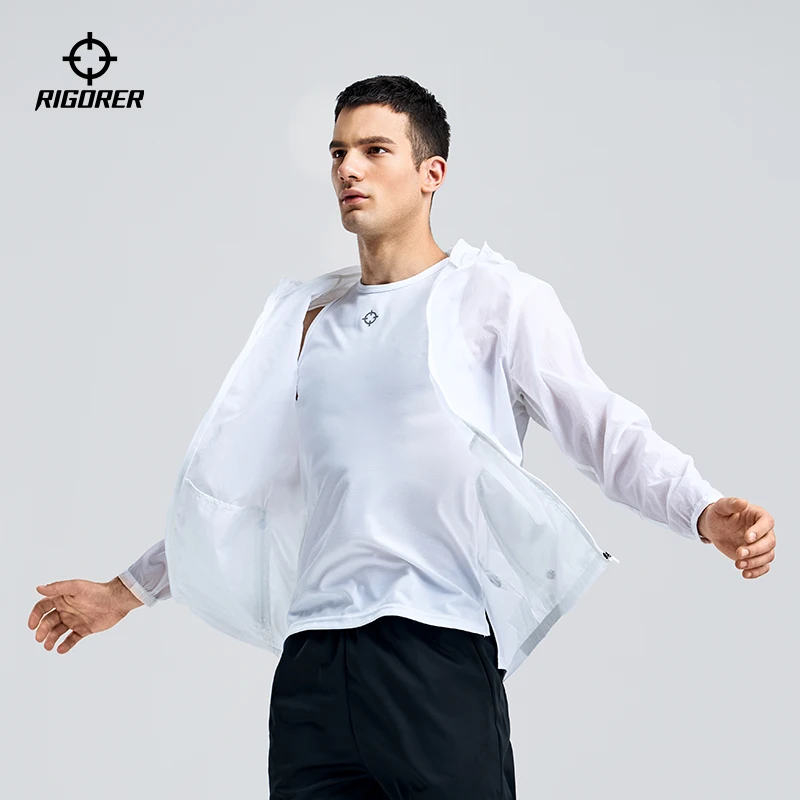 

RIGORER Sports Jacket Windbreaker Men Women Basketball Running Training Mountain Climbing Outdoor Hooded Cardigan Trench coat