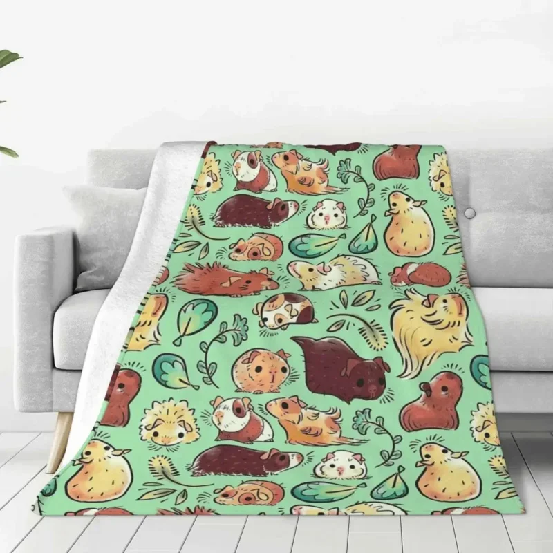Funny capybara blanket velvet decoration animal multi-function lightweight thin throw blankets for sofa outdoor plush thin quilt