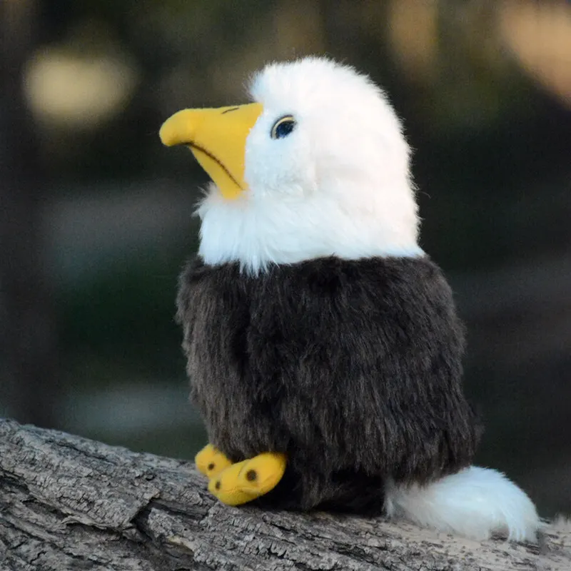 

Реалистичная плюшевая игрушка-гриф высотой 19 см, милая плюшевая кукла-орёл, подарок на день рождения для девочек