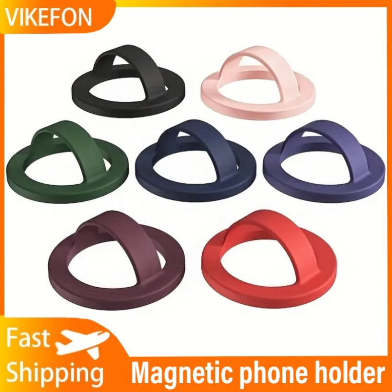 

Магнитный держатель для кольца для телефона, магнитное кольцо для телефона, съемный водонепроницаемый жидкий силикон для чехлов для iPhone и Android