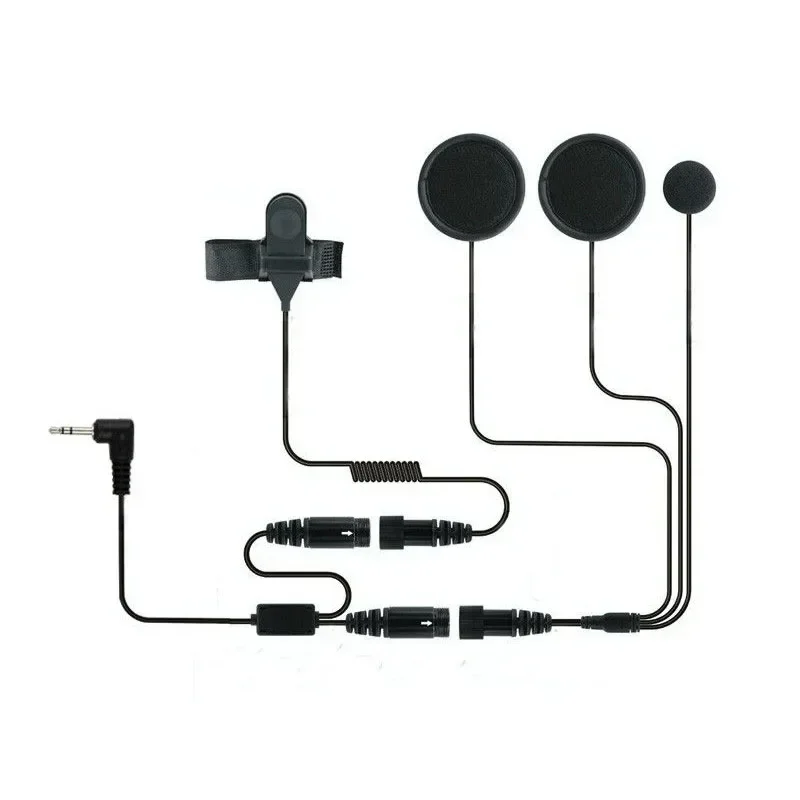 دراجة نارية سماعة خوذة 1 دبوس 2.5 مللي متر PTT ميكروفون سماعة ل اسلكية تخاطب موتورولا T5428 TLKR T80 T6 T60 T6500 هام راديو