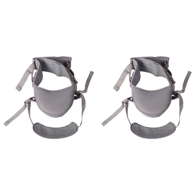 X18A-2X AINOMI Baby Sling Carrier Walkers Waist Stool Kangaroo Front Facing Newborn Hip Seat Infant Carrier Wrap Pouch Gray