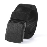 Portable Outdoor Tactical Belt-Canvas & Nylon Metal-Free Hypoallergenic Suitable for Students Military Training &Security Checks