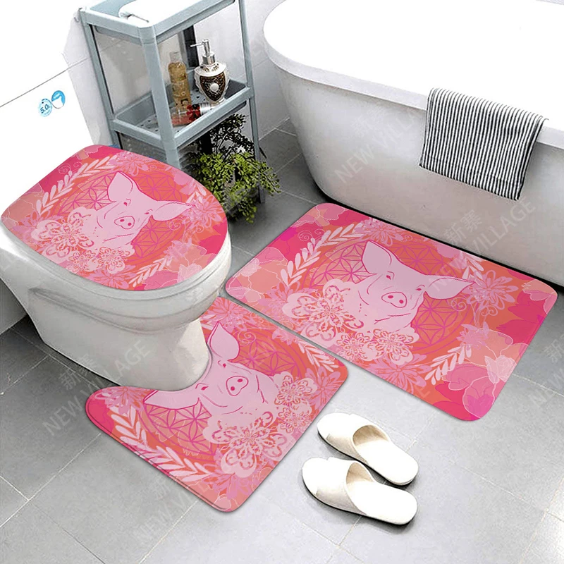 Mandala Anti-slip Bath Mats Bathroom Shower Mat Decor Absorbent Foot Mat Entrance Bathtub toilet rug Morocco vintage Persia boho