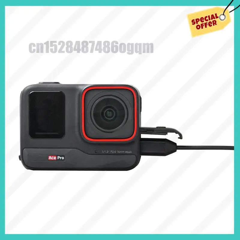 -ABJZ Condenser Lavalier Microphone For Insta360 Ace/Ace Pro/Ace Pro 2 Collar Clip Microphone