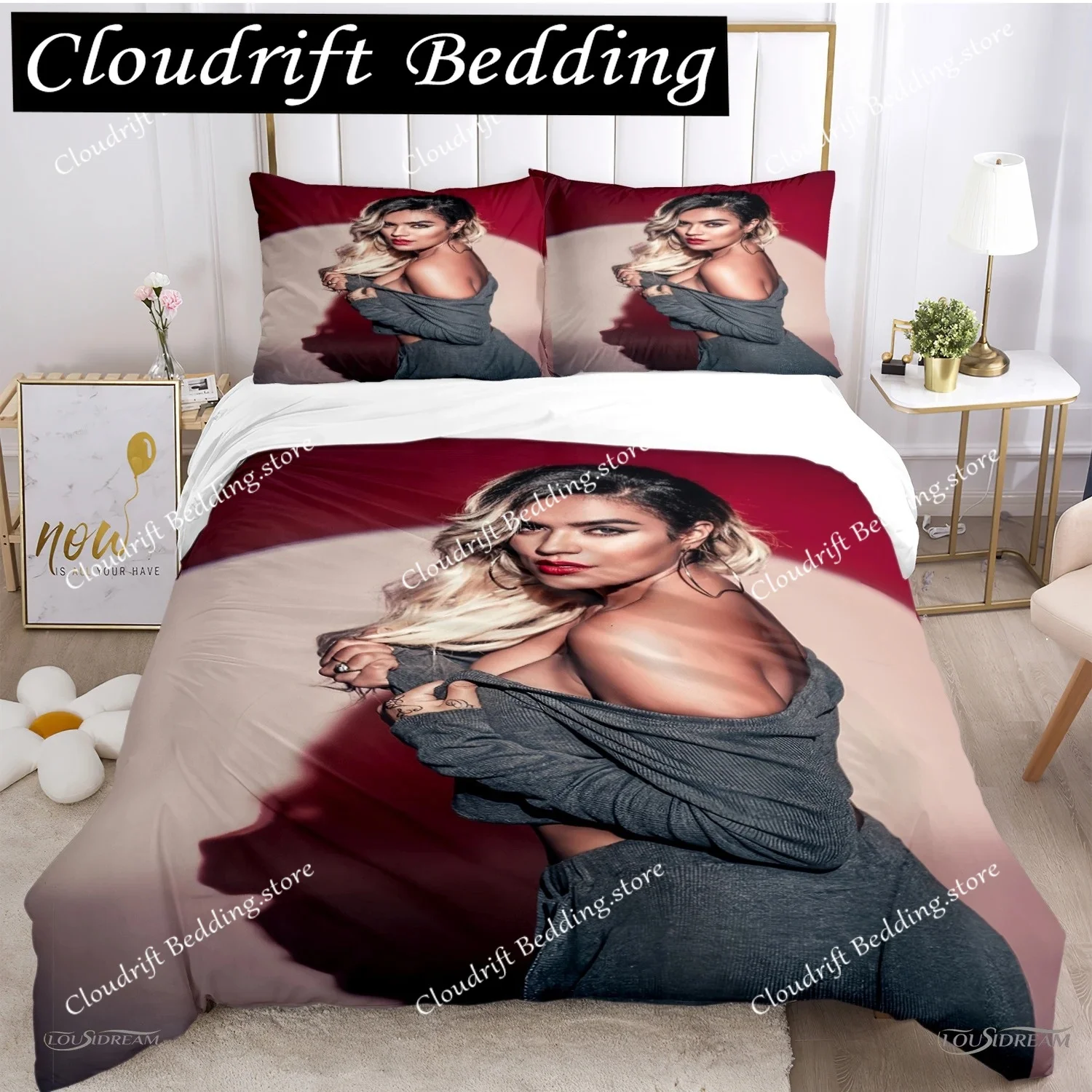 

Sexy Karol G Singer All Season Duvet Cover Comforter Bedding set Soft Quilt Cover and Pillowcases Teens SingleDoubleQueenKing