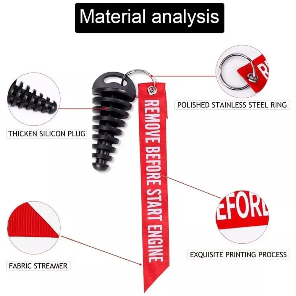 

2pcs Motorcycle Exhaust Muffler Muffler Exhaust Wash Plug Motorcycle Exhaust Plug Off-road Motorcycle Accessories