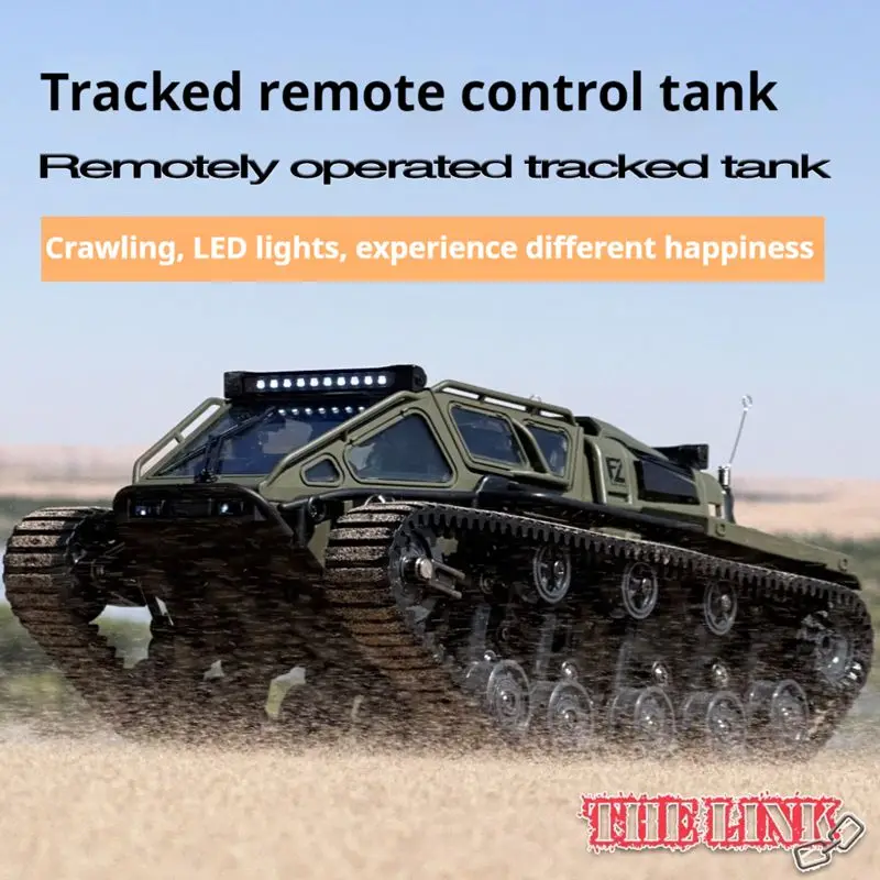 Cross Border Delin Model All Terrain High Speed Rc Drift Vehicle With 360 Degree Rotation Remote Control Tracked Tank Car Boy