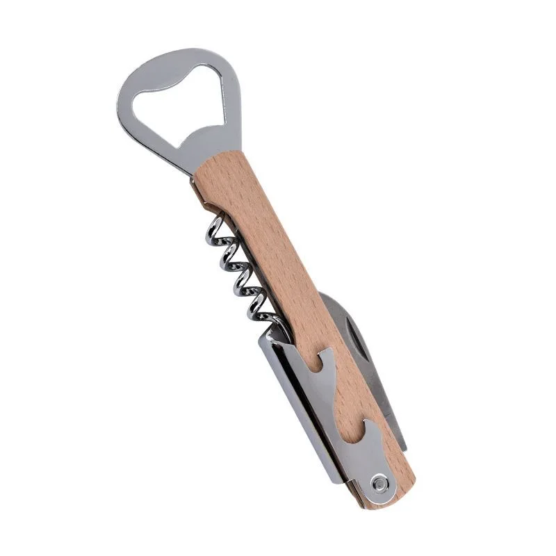 Ouvre-bouteille en bois gravé personnalisé, ouvre-bouteille à vin et à bière sur mesure, tire-bouchon multi-outils, cadeau de mariage pour les invités 50-100 pièces
