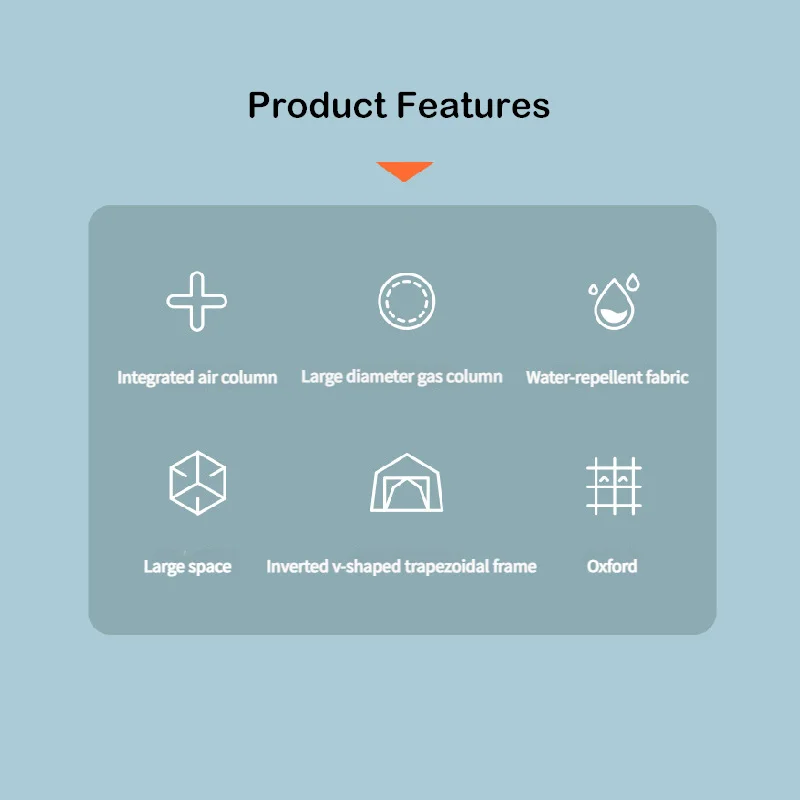 

STLFPortable Inflatable Rave Tent 420D Ventilation Dome House Tent with Canopy Water-Resistant UV Protection for Outdoor Relaxin