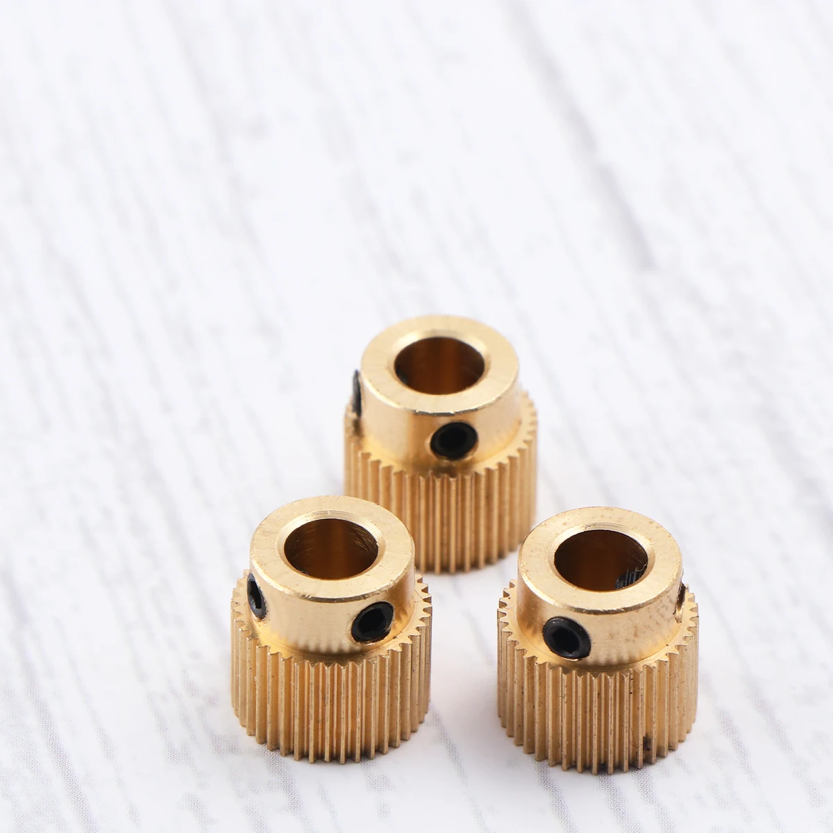

10pcs Extrusion Gear 40 Tooth Deep Groove Wheel Tube Machine Screws Nozzle Brass Drive Feeding Extruder 3D Printer Parts