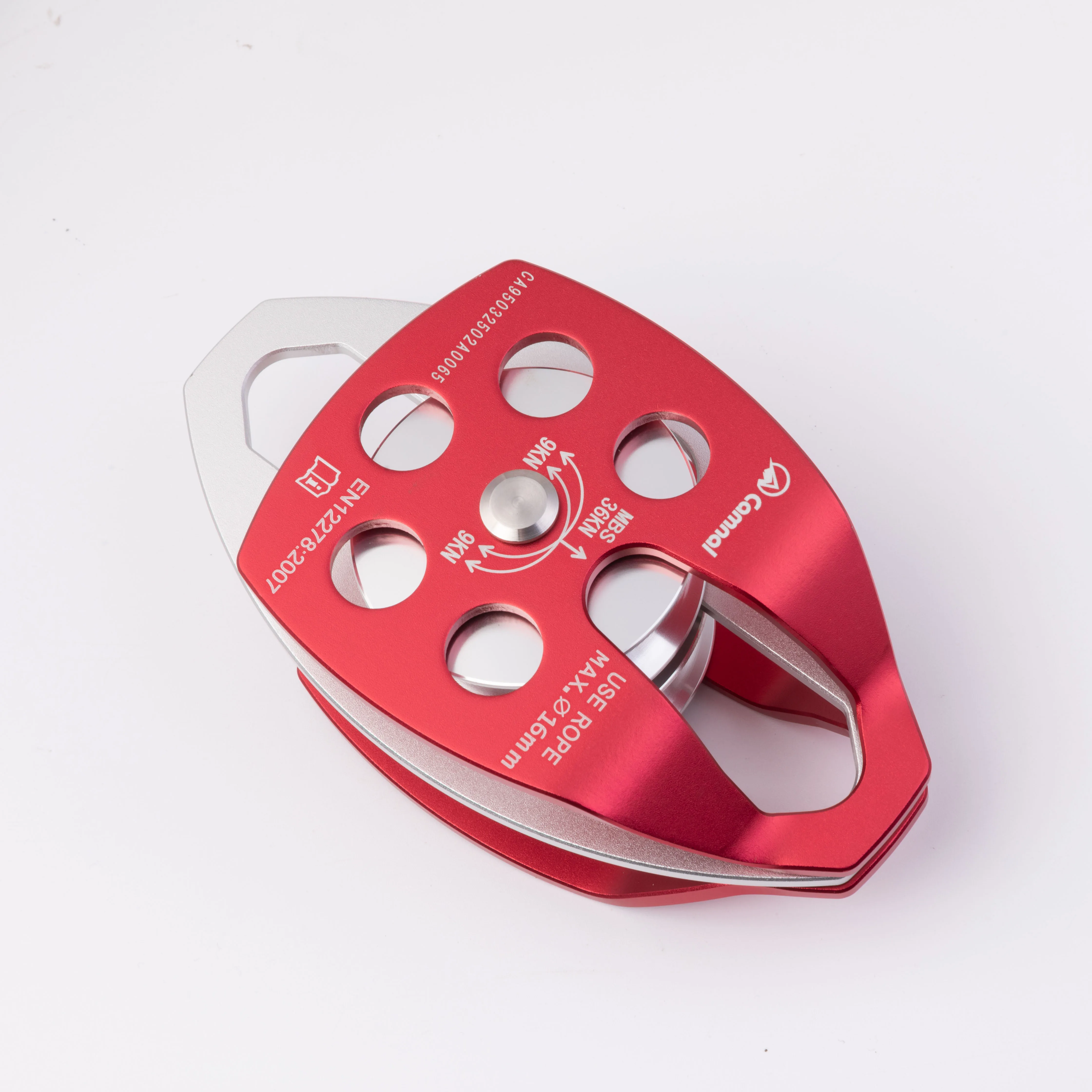 36KN Double Sheaves Mobile Pulley For Climbing Tree Arborist By CE Mountaineering Climbing