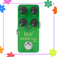 IRIN RS-20 Golden Fuzz Bass Guitarra Effect Pedal Classic Bass Fuzz Tone Effects True Bypass Pedals Electric Guitar Accessories