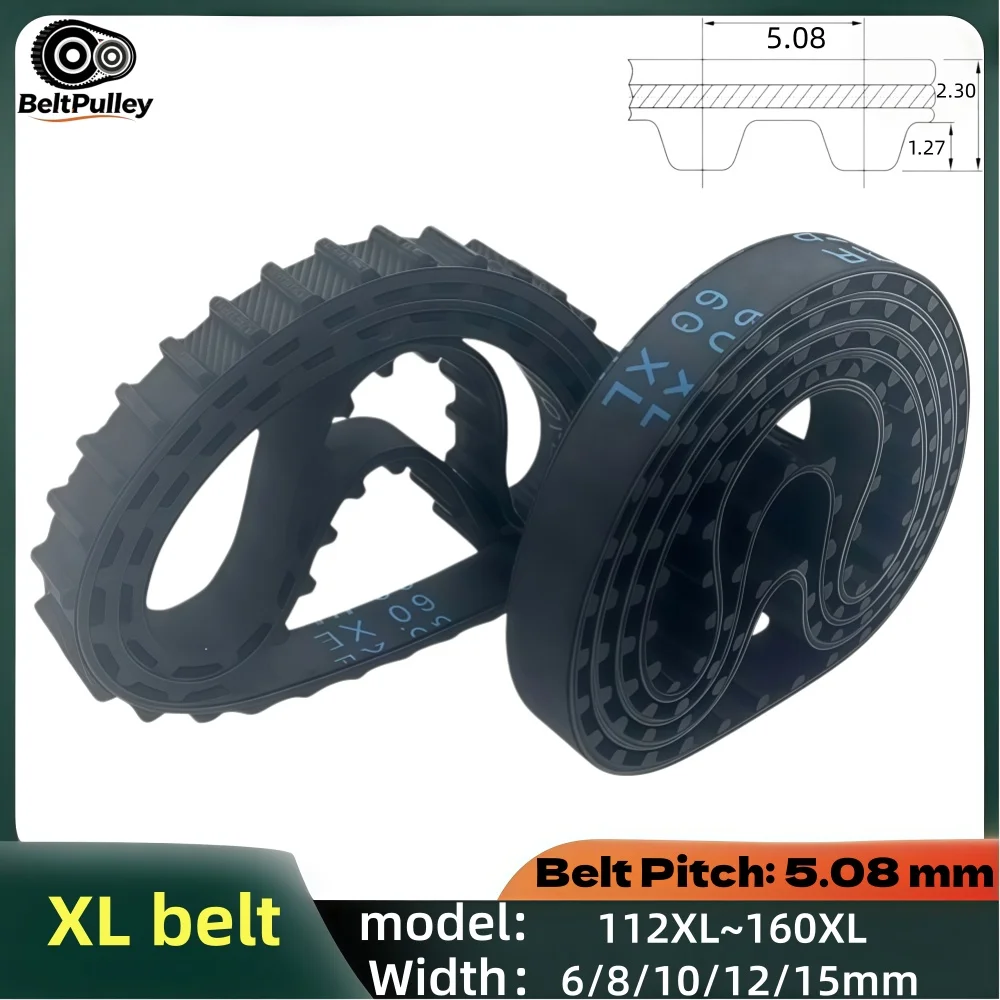XL Timing Belt 112-160XL 6/8/10/12/15mm Wide Rubber for CNC 3D Printer Laser Engraver Parts