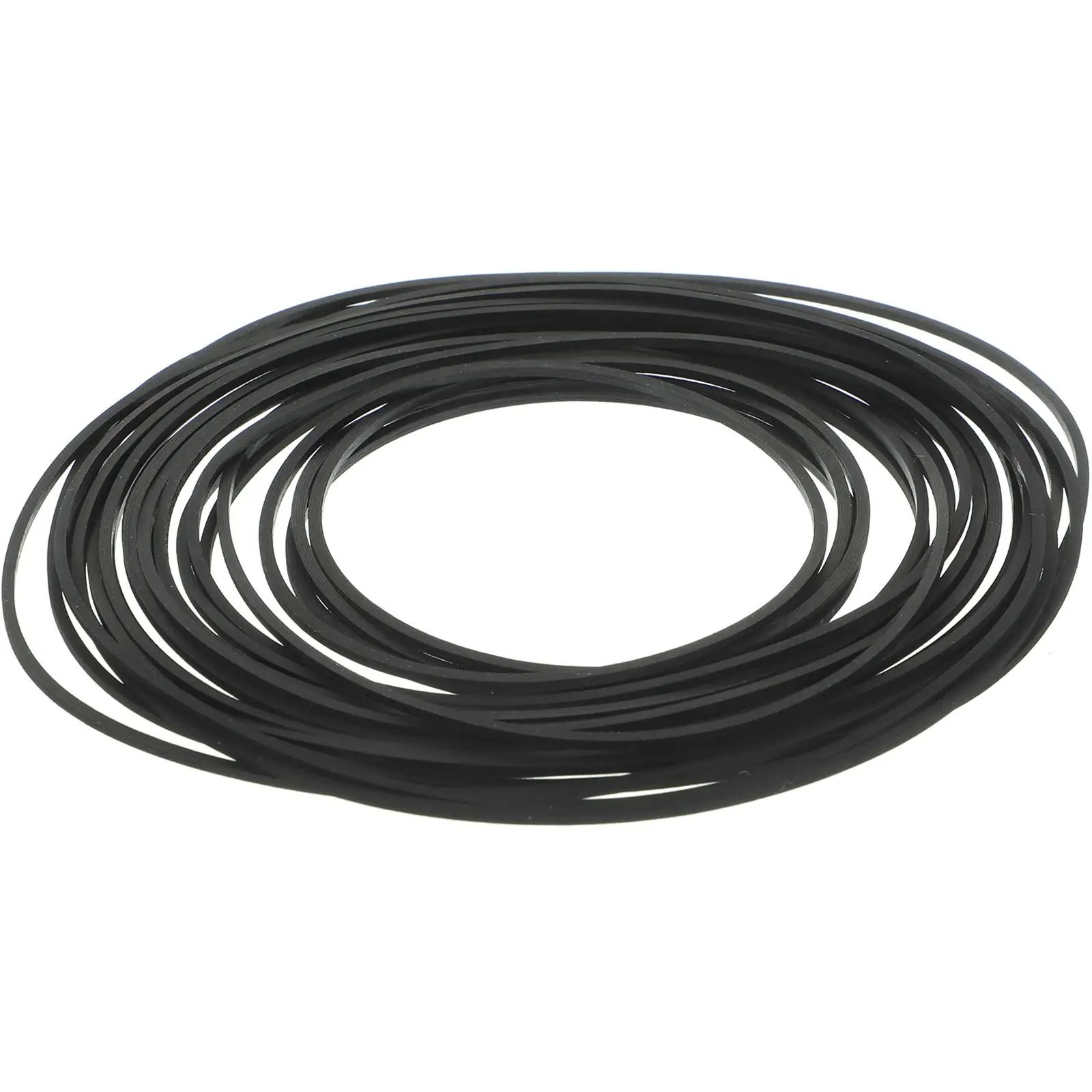 

20 Pcs Cassette Belts 1mm Square Folded 35-85mm Rubber Bands for Recorder DVD Player Deck Replacement Durability