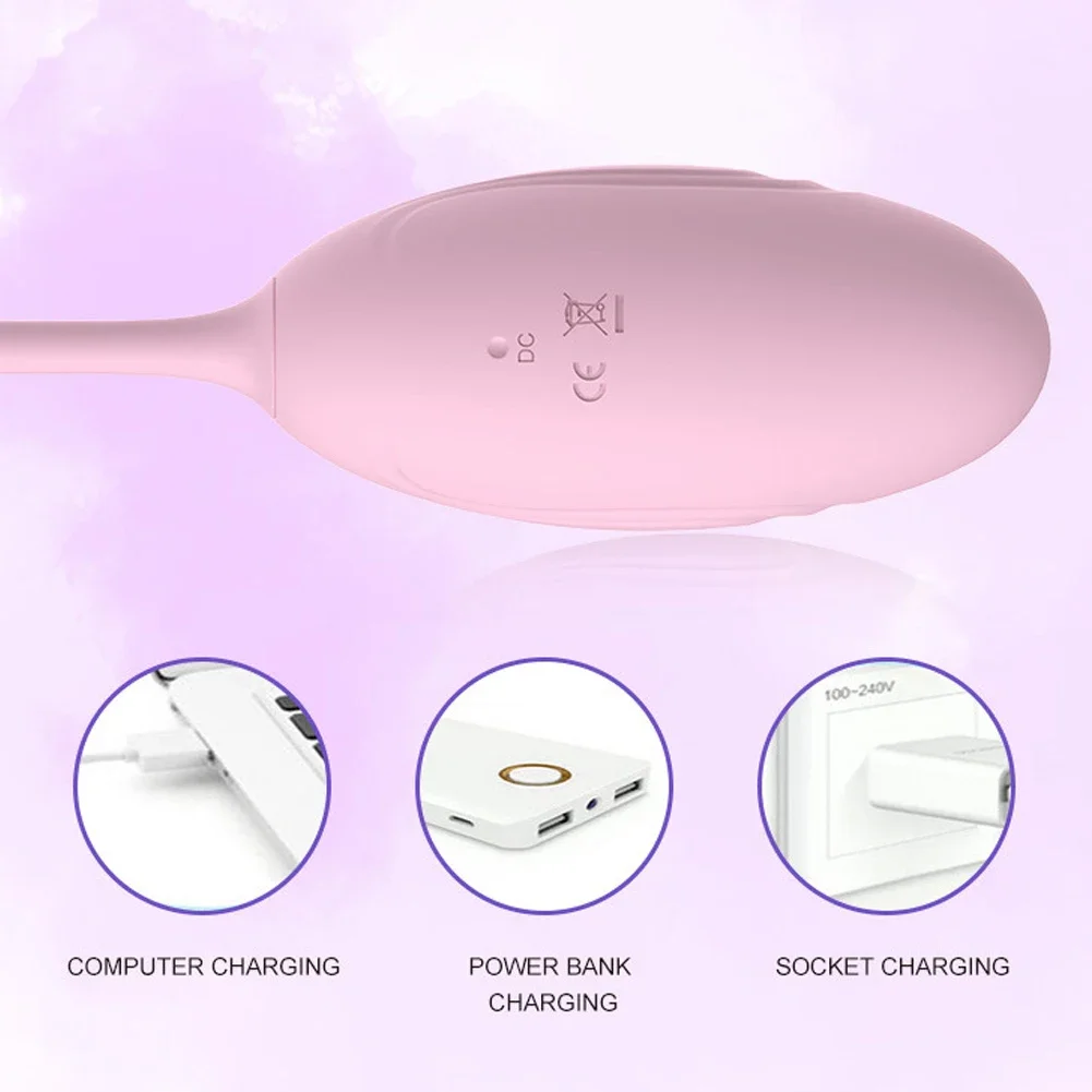 Women Wireless APP Bluetooth Vibrator G-Spot Stimulator Vagina Dildo Wearable Massager Jumping Eggs Sex Toys for Adults