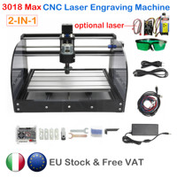 【EU Store】5500mw 450NM Laser Module DIY Mini CNC 3018 PRO MAX Laser Engraving Machine 3 Axis GRBL Control, Wood Cutter Engraver