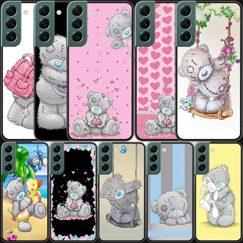 Lovely Teddy Bear Phone Case For Samsung S8 Galaxy Note 20 Ultra 10 Lite 9 8 M12 M21 M30S M31 M32 M51 M52 J8 J6 J4 Plus A90 Cove