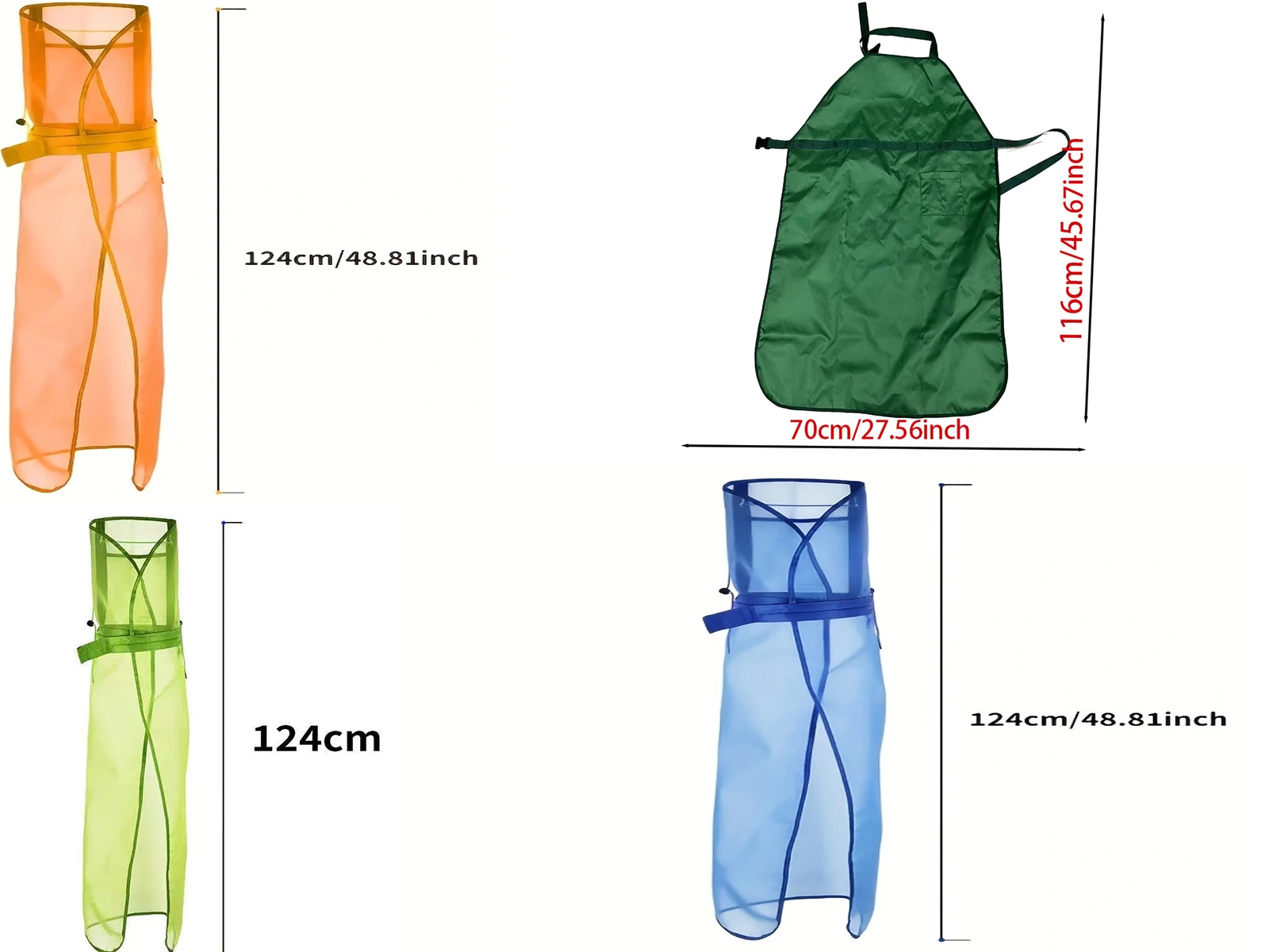 

New Lawn Mower Apron Weeding Machine Protective Grass Blocking Apron Garden Tools Breathable Mesh Opening Bag Apron