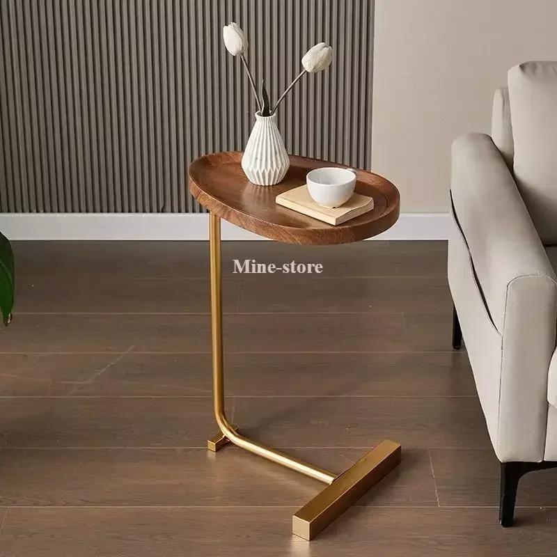 

Modern Coffee Table Solid Wood Sofa Bedside Reading Holder Oval Ornaments Table Tea Organiser Moveis Para Sala Nordic Furniture