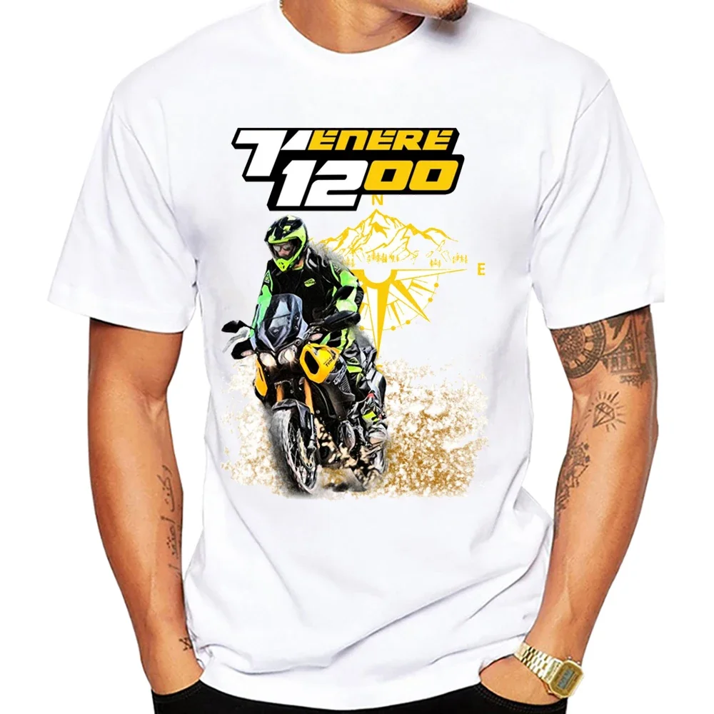 Super Tenere 1200 T12 MT 07 Motorcycle Mountain Riding Tshirts Men Short Sleeve GS Adventure Fan T-Shirt Hip Hop Boy Casual Tees