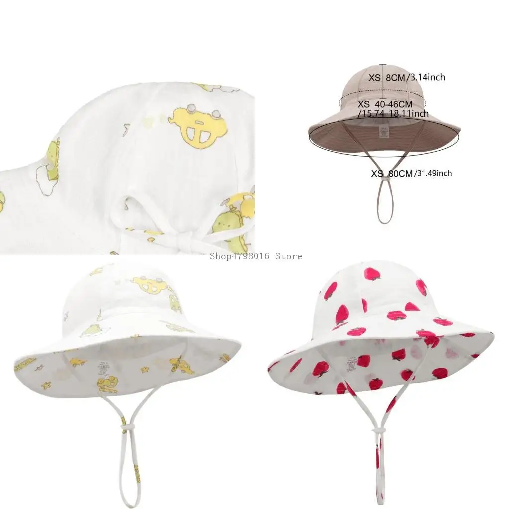 

Unisex Baby Sun Protections Hat Cotton Fisherman Caps with Solid/Embellishment