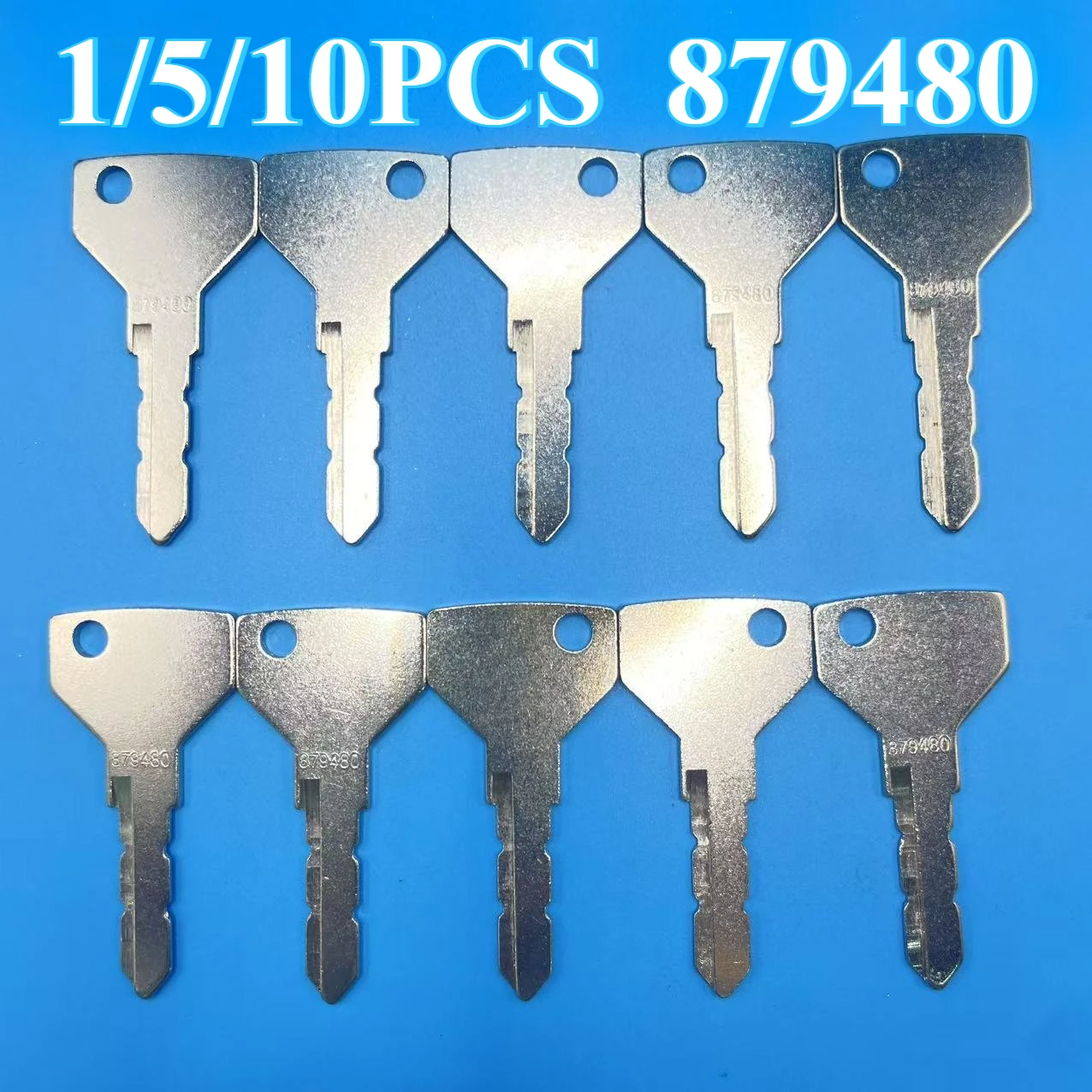 

1/5/10 шт. 879480 ключ зажигания 198360-52160 1A7880-52100, совместимый с трактором New Holland 3630 5500 40 серии, совместимый