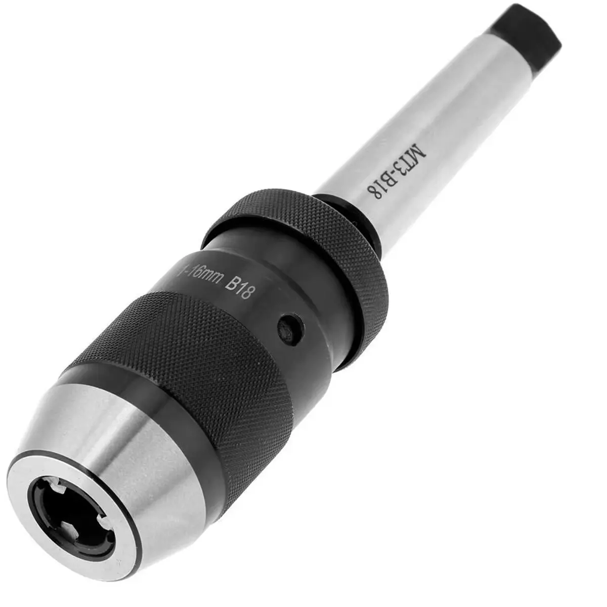 DT35BG Keyless Lathe Drill Chuck Drill Chuck 1-16mm Capacity 45 Steel Self Tighten Keyless Lathe Drill Chuck with MT3-B18