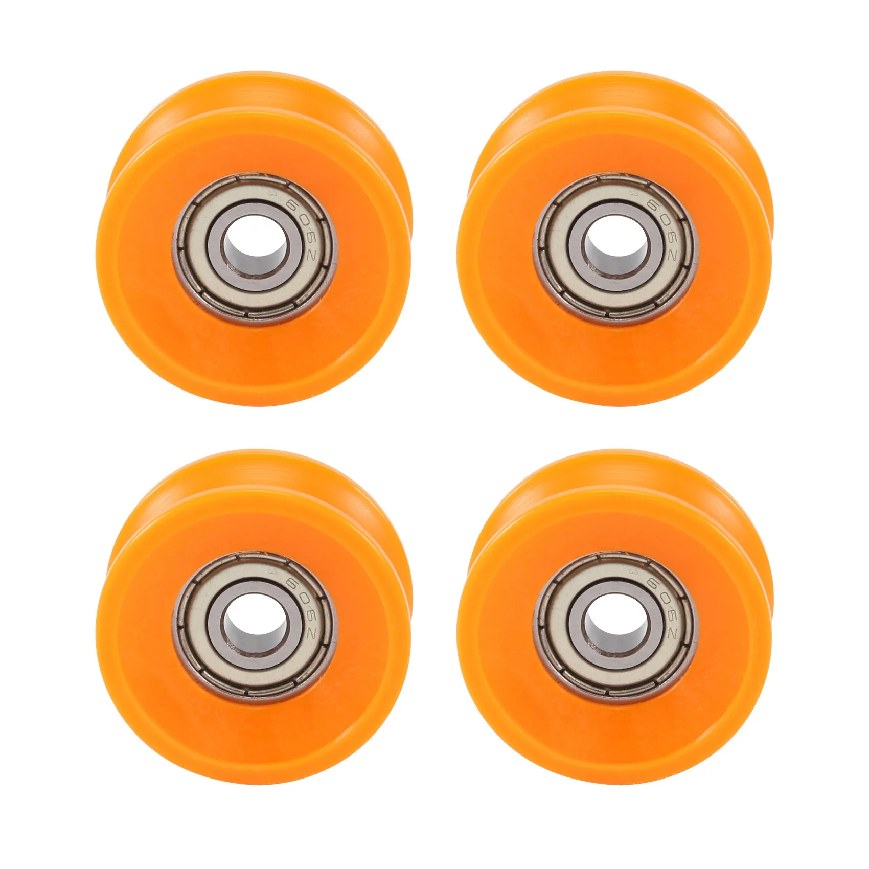 

4Pcs 6X30X13mm Plastic Coated Sealed Bearings Steel 606ZZ Deep U Groove Guide Pulley Rail Ball Rolling Bearing Wheel