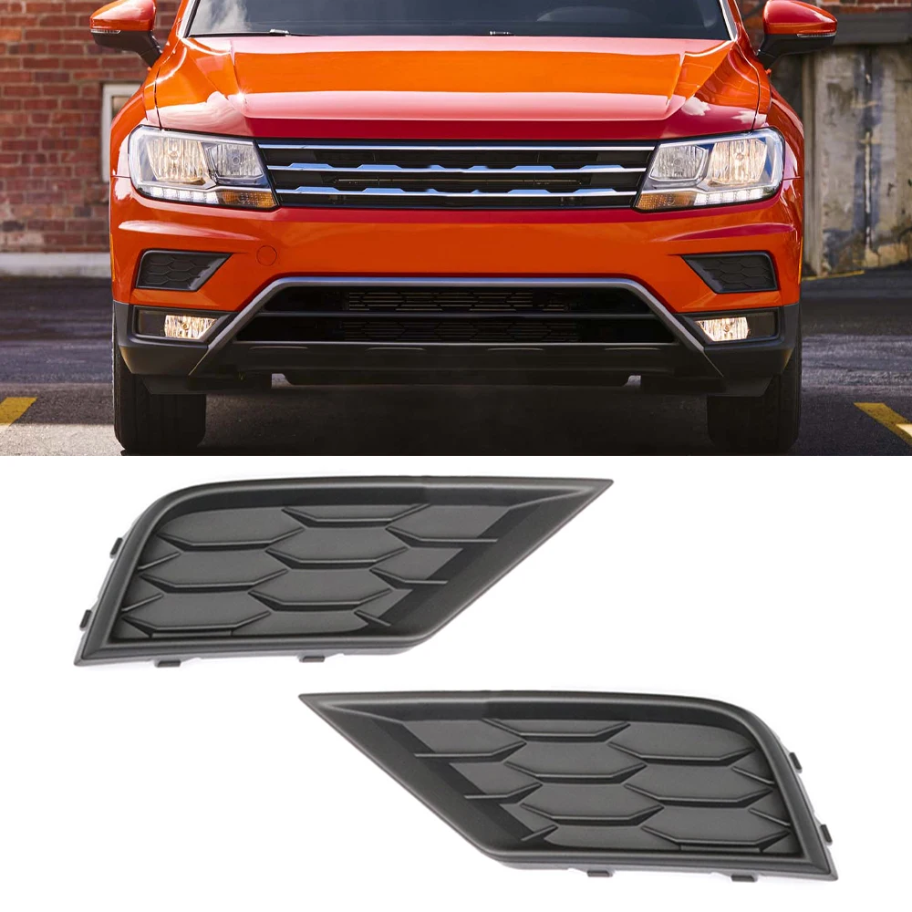 Car Fog Light Shell Grille With Sensor Hole For Volkswagen VW Tiguan MK2 2017 2018 2019 2020 2021 5NG853666C 5NG853665C