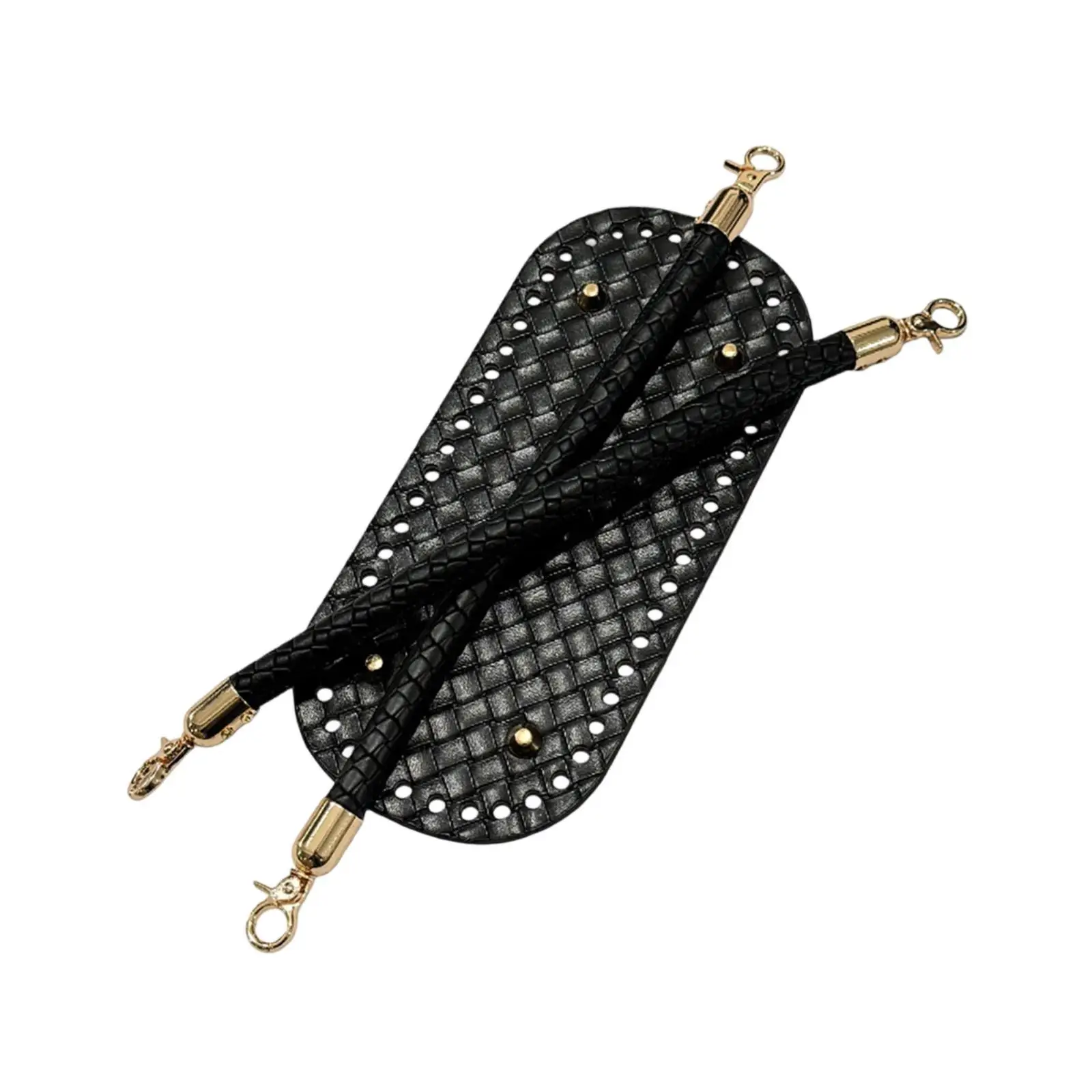 pu-leather-diy-purse-bottom-panel-set-with-short-handle-crochet-bag-base-kit-for-small-handbags