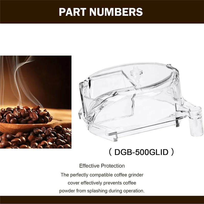 Reemplazo de tapa de montaje de molinillo estable-DGB-500GLID para cafetera Cuisinart DGB-600, DGB-625, DGB-650, DGB-500