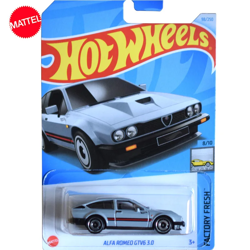 Original Mattel Hot Wheels C4982 Car 1/64 Metal Diecast 98/250 Alfa Romeo Gtv6 3.0 Vehicle Toys for Boy Collection Birthday Gift