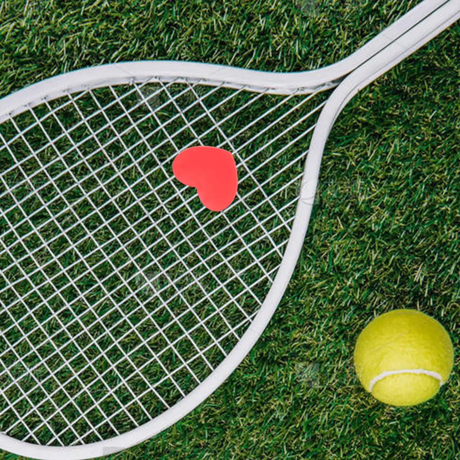 

6PCS Tennis Racket Dampeners HeartShaped Vibration Absorber Cute ShockReducer StablePerformance SiliconeMaterial