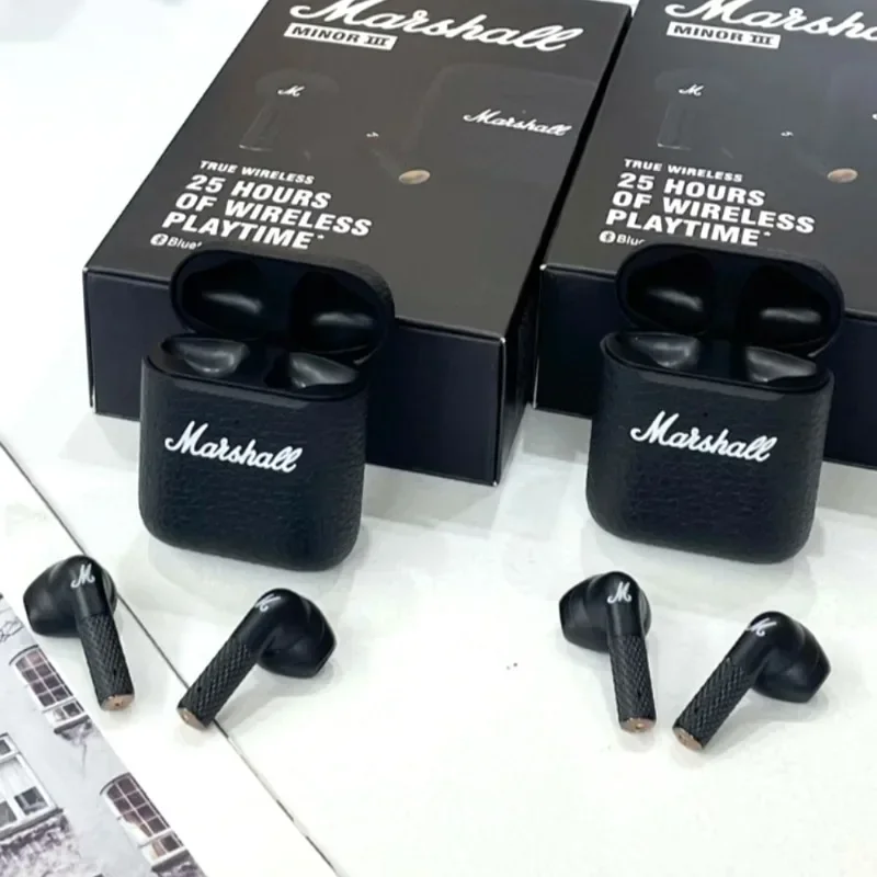 New MARSHALL MINOR III True Wireless Bluetooth Headset in Ear Noise Reduct Earbuds HiFi Subwoofer Sports Music Game Headphones