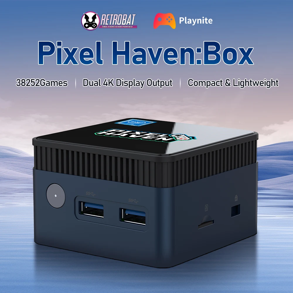 

Pixel Haven Box Retro Game MINI PC Game Box игровые приставки с 38252 играми для MAME, NAOMI PS1 PS2 PS3 PSP и т. д. Plug & Play