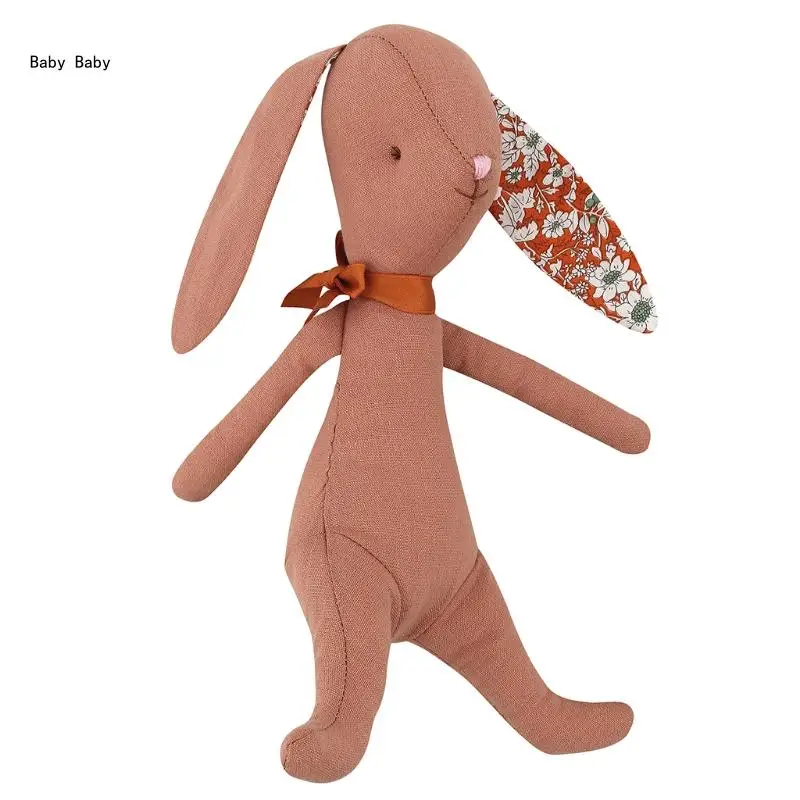 Baby Rabbit Stuffed Dolls Plush Toy Appease Toy Infant Educational Toy Q81A