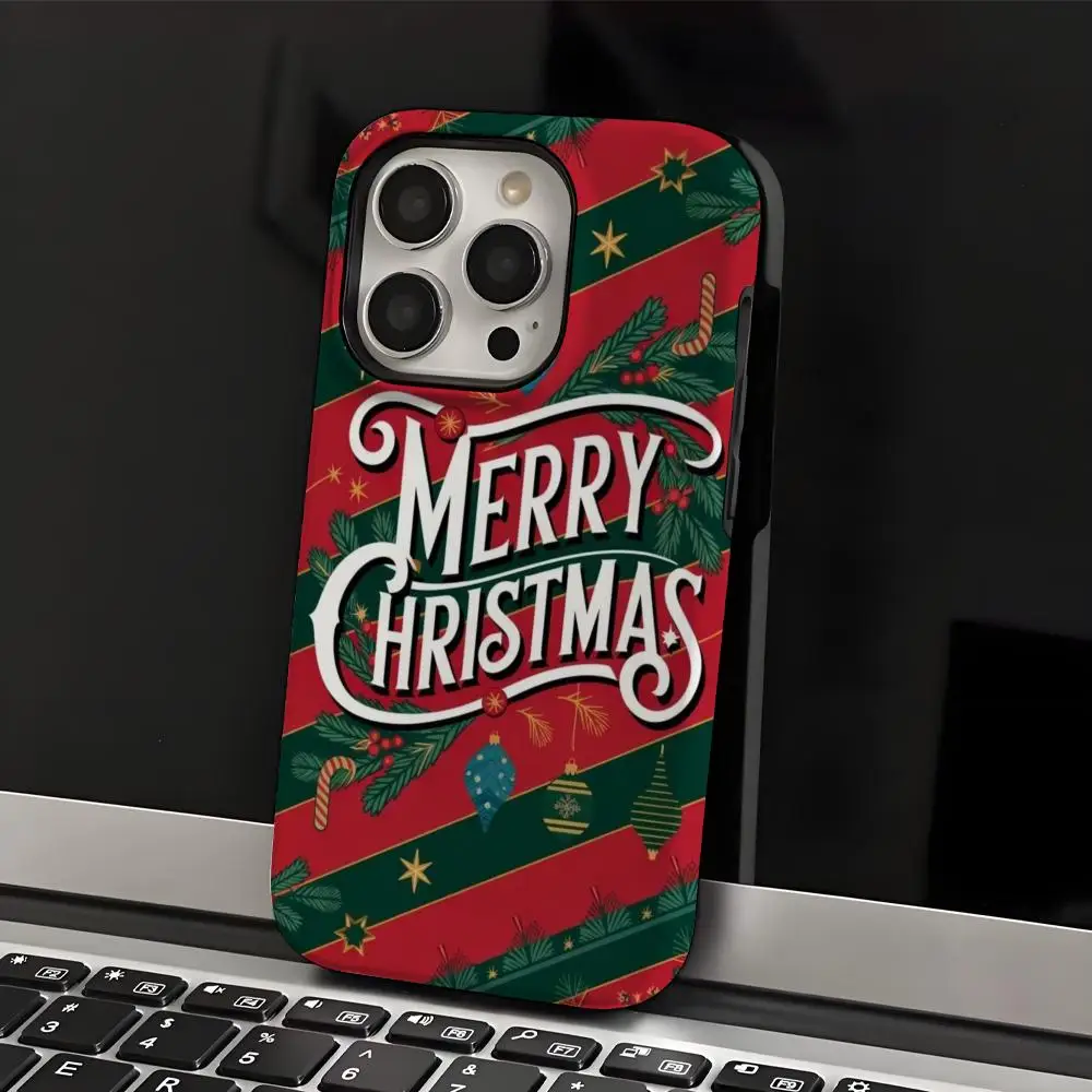 

Christmas Phone Case Phone Case INS For IPhone 16 15 14 13 12 11 Pro Max X XR XSMax 7 8 Plus Glossy Film Hard PC Cover