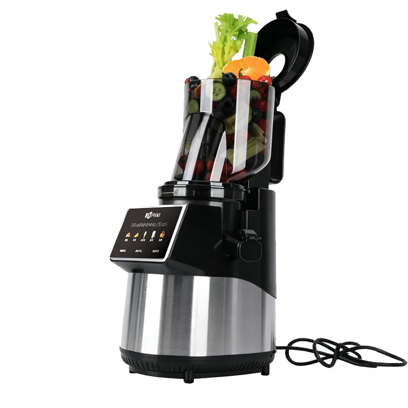 Commercial Stainless Steel Juicer LCD Screen Automatic Juice Separation Large Opening For Street Vending