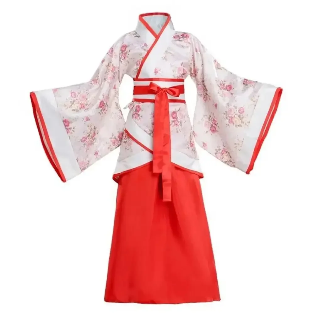 

Fashion New Year Clothing Chinese Folk Dance Costume Classical Traditional Ancient Dress Red Dress Traditional Hanfu Party