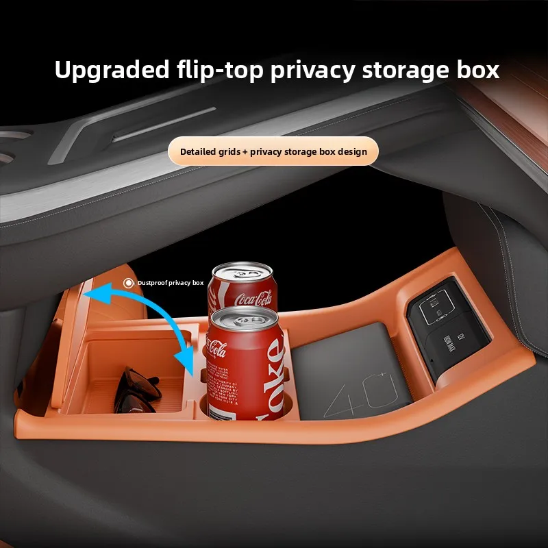 

Для Xpeng G9 2023 2024 2025 автомобильная центральная консоль, силиконовый нижний ящик для хранения, держатель для стакана с водой, перегородка, органайзер, аксессуары